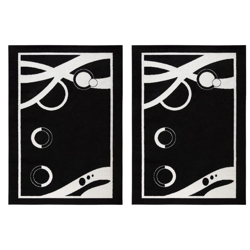 MROTTO - Pack de 2 Baja de Camas Negro 60x90 cm