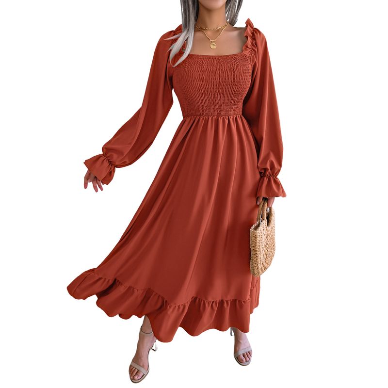 BLWOENS - Vestidos casuales de para mujeres - Naranja