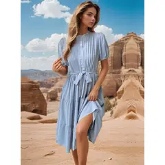 BLWOENS - Vestido Mujer - Azul