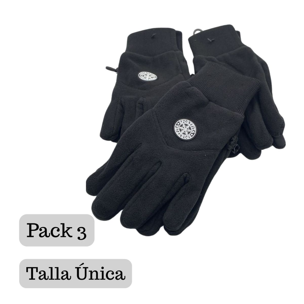 EKOL TACTICA MILITAR - Pack 3 Guantes Para El Frio Guantes De Polar Tactiles Para Hombres