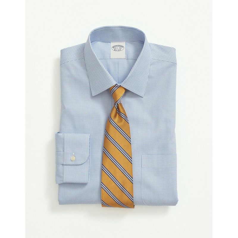 BROOKS BROTHERS - Camisa Hombre Ds Ni Sppt Ain Slim - Gingham Azul Brooks Brothers