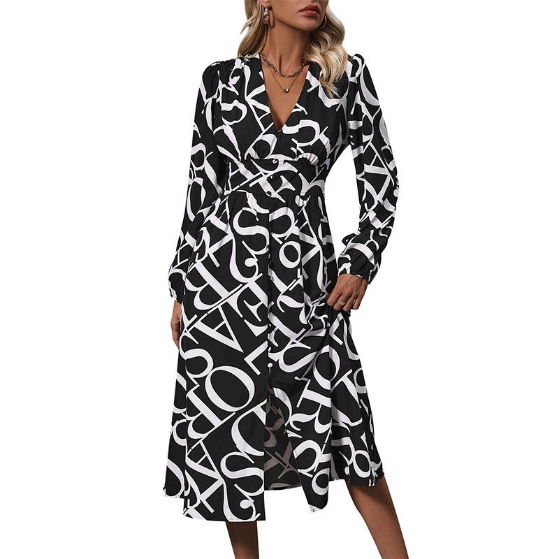 BLWOENS - Vestidos casuales de para mujeres - Negro
