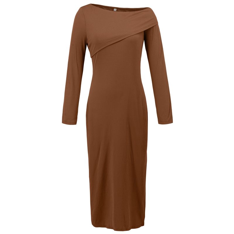 BLWOENS - Vestidos casuales de para mujeres - Café