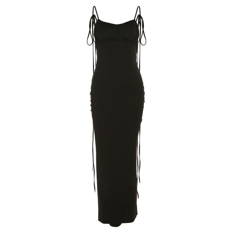 BLWOENS - Vestido casual de para mujeres - Negro