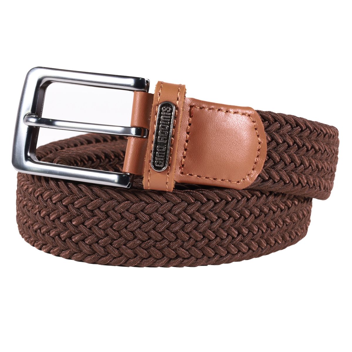 GINO RODINIS - CINTURÓN  ELASTICADO  HOMBRE GINO RODINIS   2510 TALLA L-XL MARRON