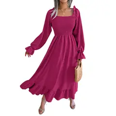 BLWOENS - Vestidos casuales de para mujeres - Rosa