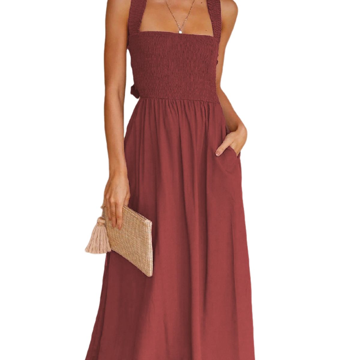 BLWOENS - Vestido Mujer - Rojo