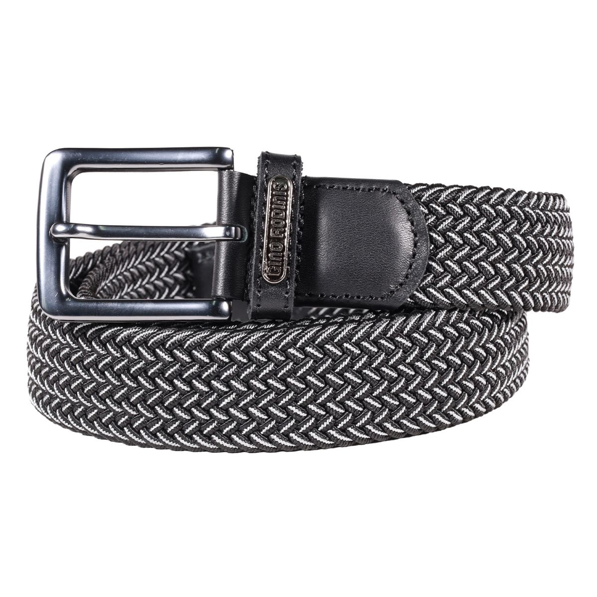 GINO RODINIS - CINTURÓN  ELASTICADO  HOMBRE GINO RODINIS   2521 TALLA L-XL NEGROGRIS