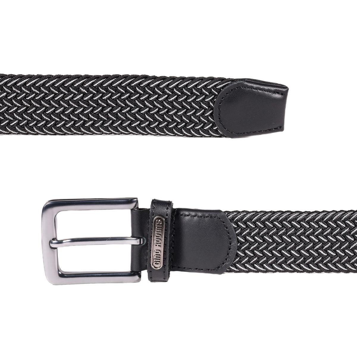 GINO RODINIS - CINTURÓN  ELASTICADO  HOMBRE GINO RODINIS   2521 TALLA L-XL NEGROGRIS