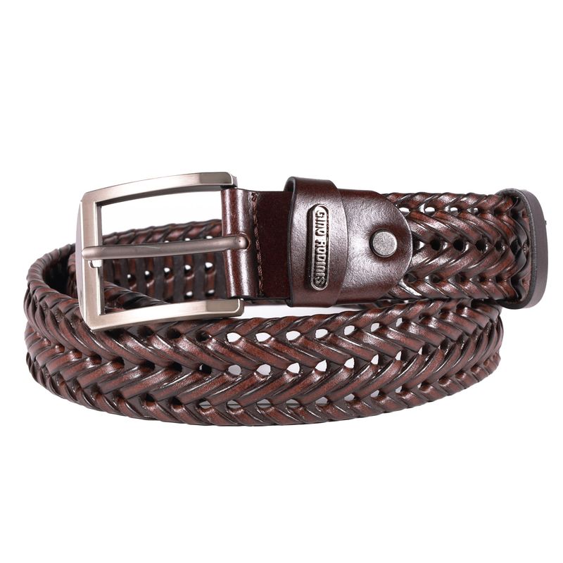GINO RODINIS - CINTURÓN  DE CUERO HOMBRE GINO RODINIS   2522 TALLA L-XL MARRON