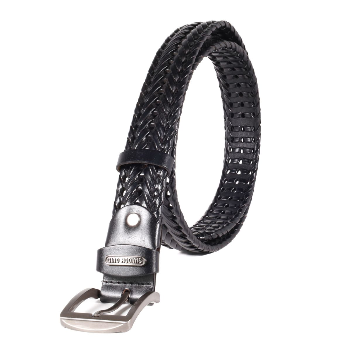 GINO RODINIS - CINTURÓN  DE CUERO  HOMBRE GINO RODINIS   2522 TALLA L-XL NEGRO