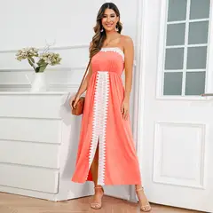 BLWOENS - Vestido casual para Mujer-Rosa