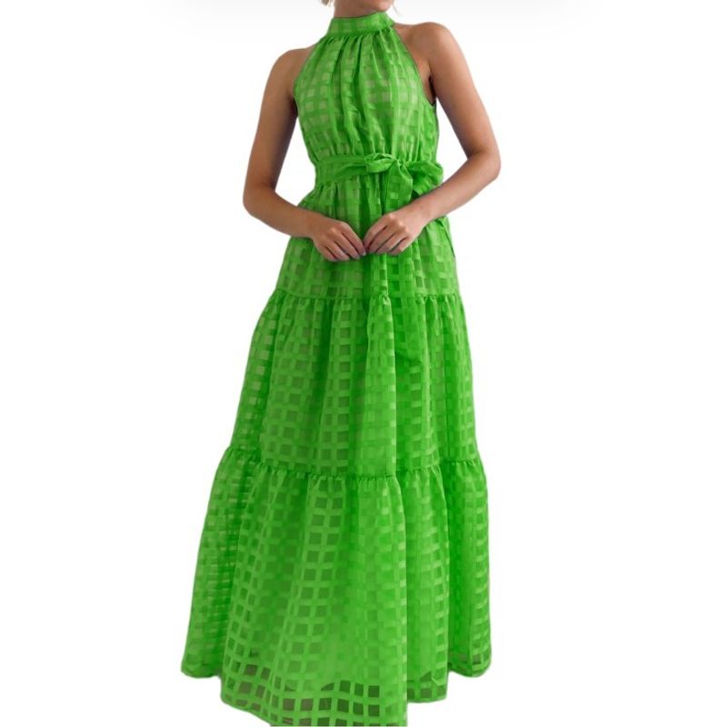 BLWOENS - Vestido casual para Mujer-Verde