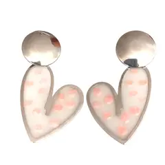 CATHALIFAUDJOYAS - AROS CORAZON RESINA PIGMENTADA