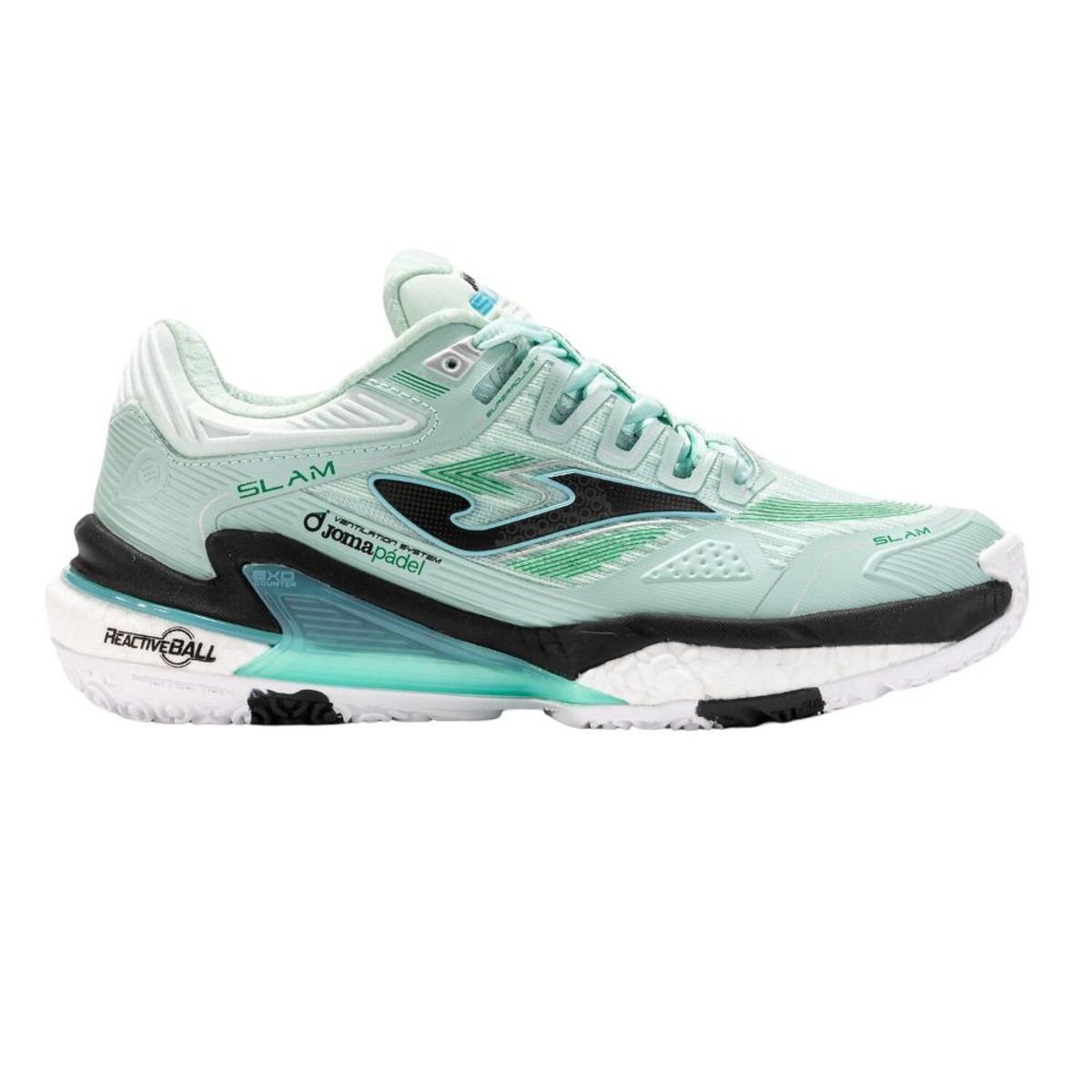 JOMA - Zapatilla Pádel Mujer Slam 25 Turquesa Joma