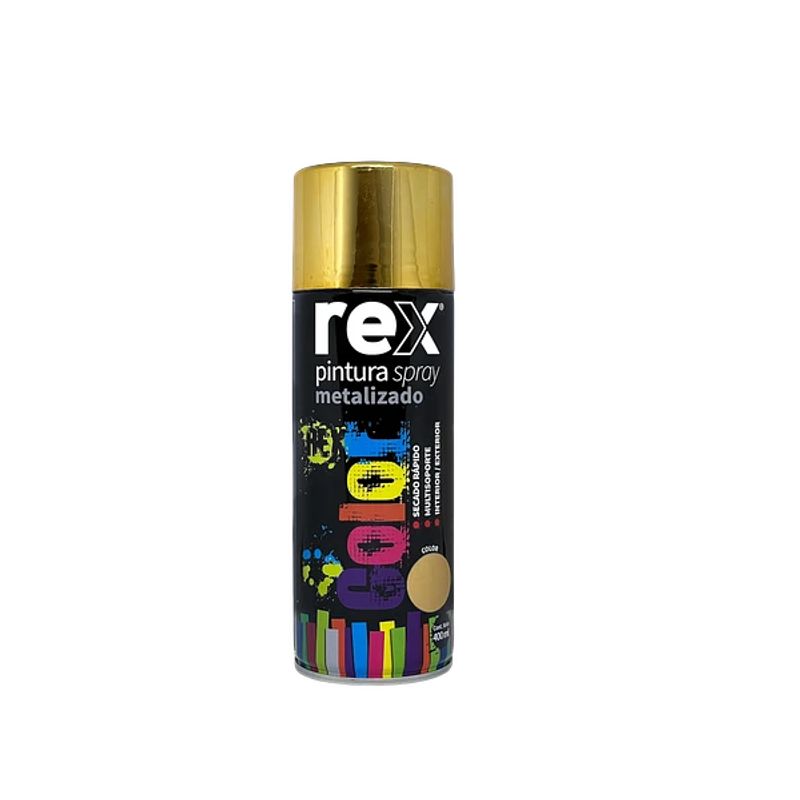 GENERICO - PINTURA SPRAY ORO METELIZADO REX 400ML.