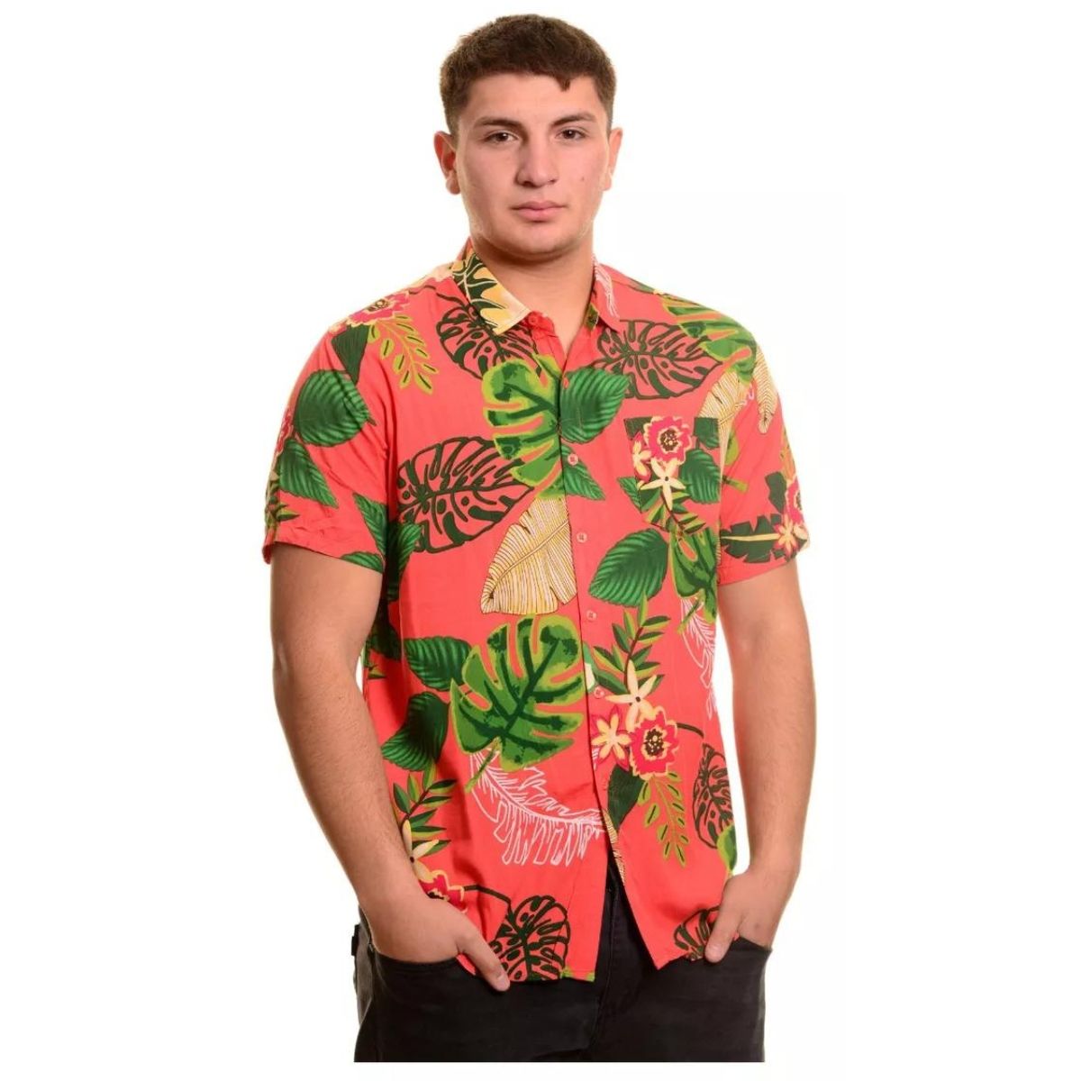 LOOK SHOP - Camisa Guayabera Fashion Hombre Tropical Diseño Calidad 085A