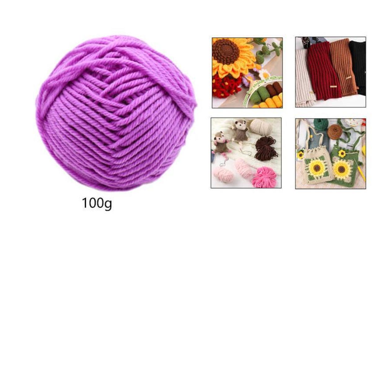 GENERICO - Set 4 Madejas De Lana