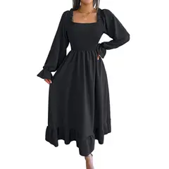 BLWOENS - Vestidos casuales de para mujeres - Negro