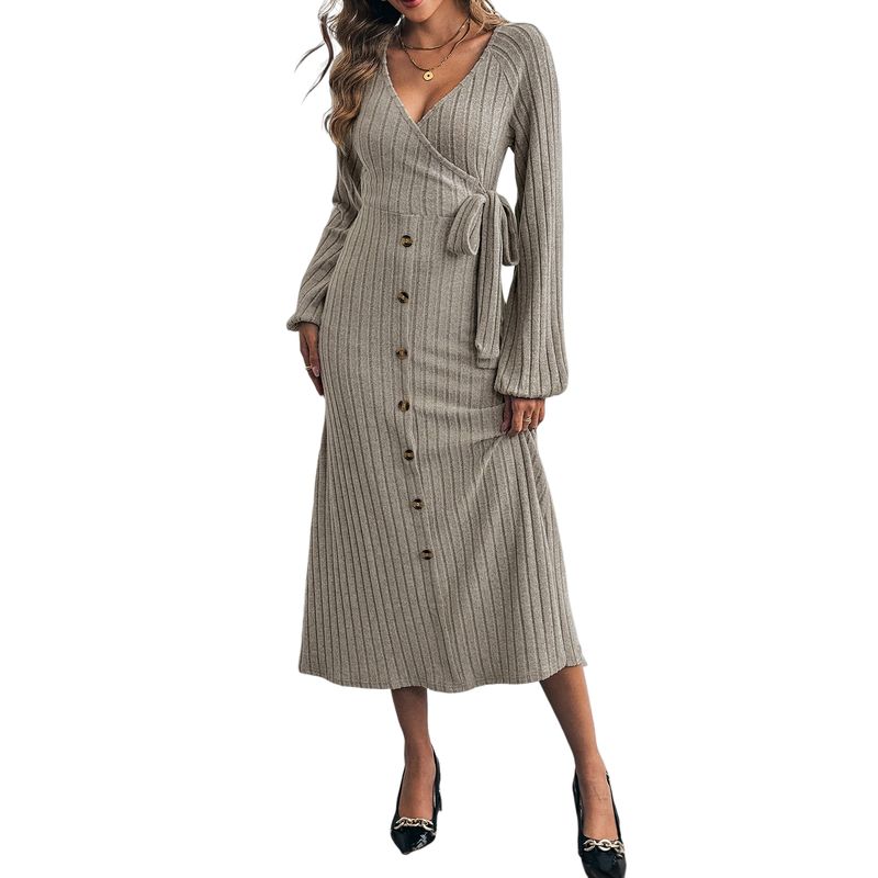 BLWOENS - Vestidos casuales de para mujeres - Gris