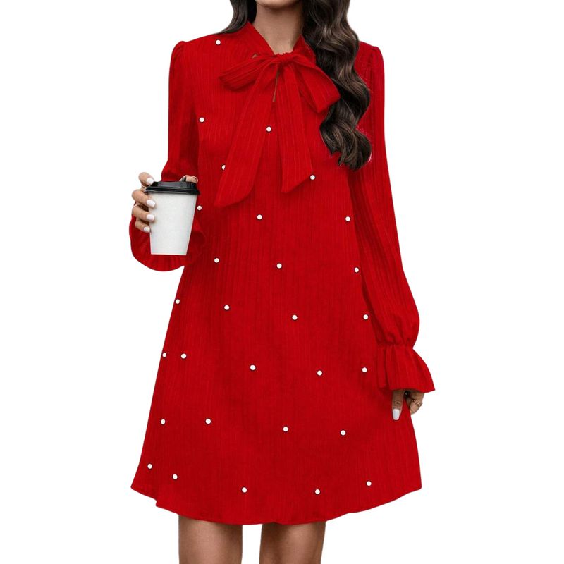 BLWOENS - Vestidos casuales de para mujeres - Rojo