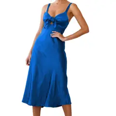 BLWOENS - Vestido casual de para mujeres - Azul