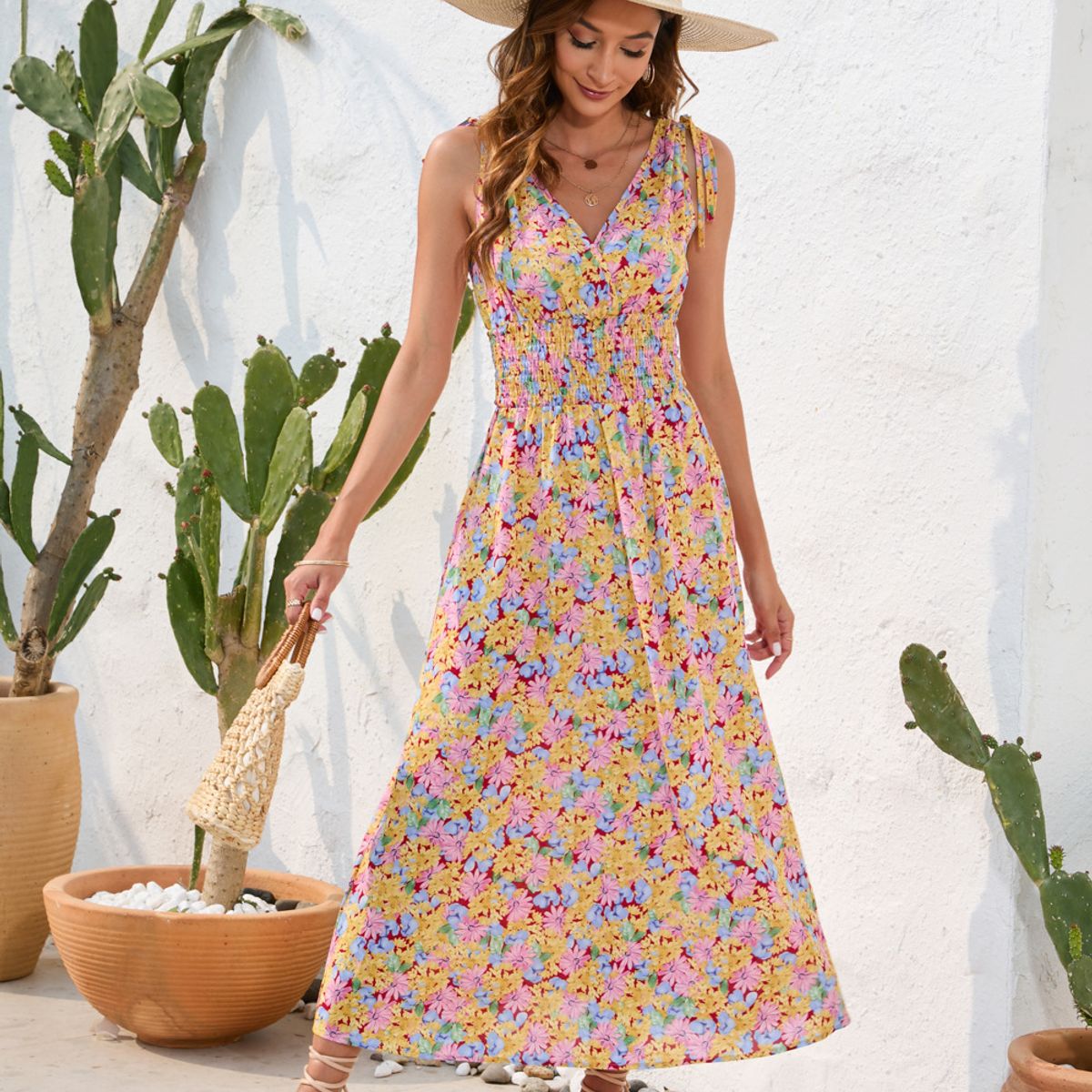 BLWOENS - Vestido Mujer - Amarillo