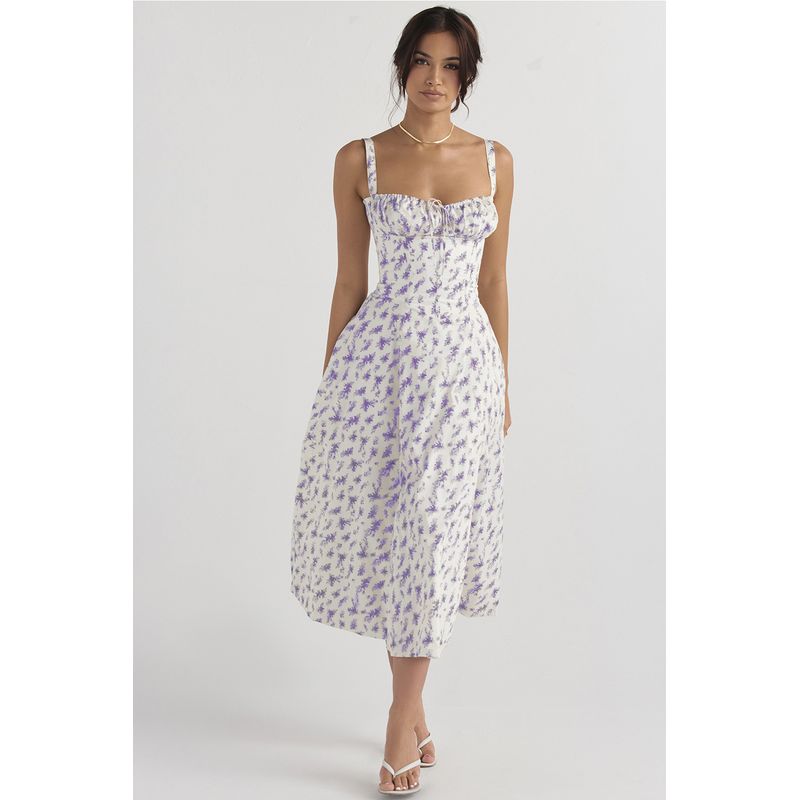 BLWOENS - Vestido casual para Mujer-Púrpura