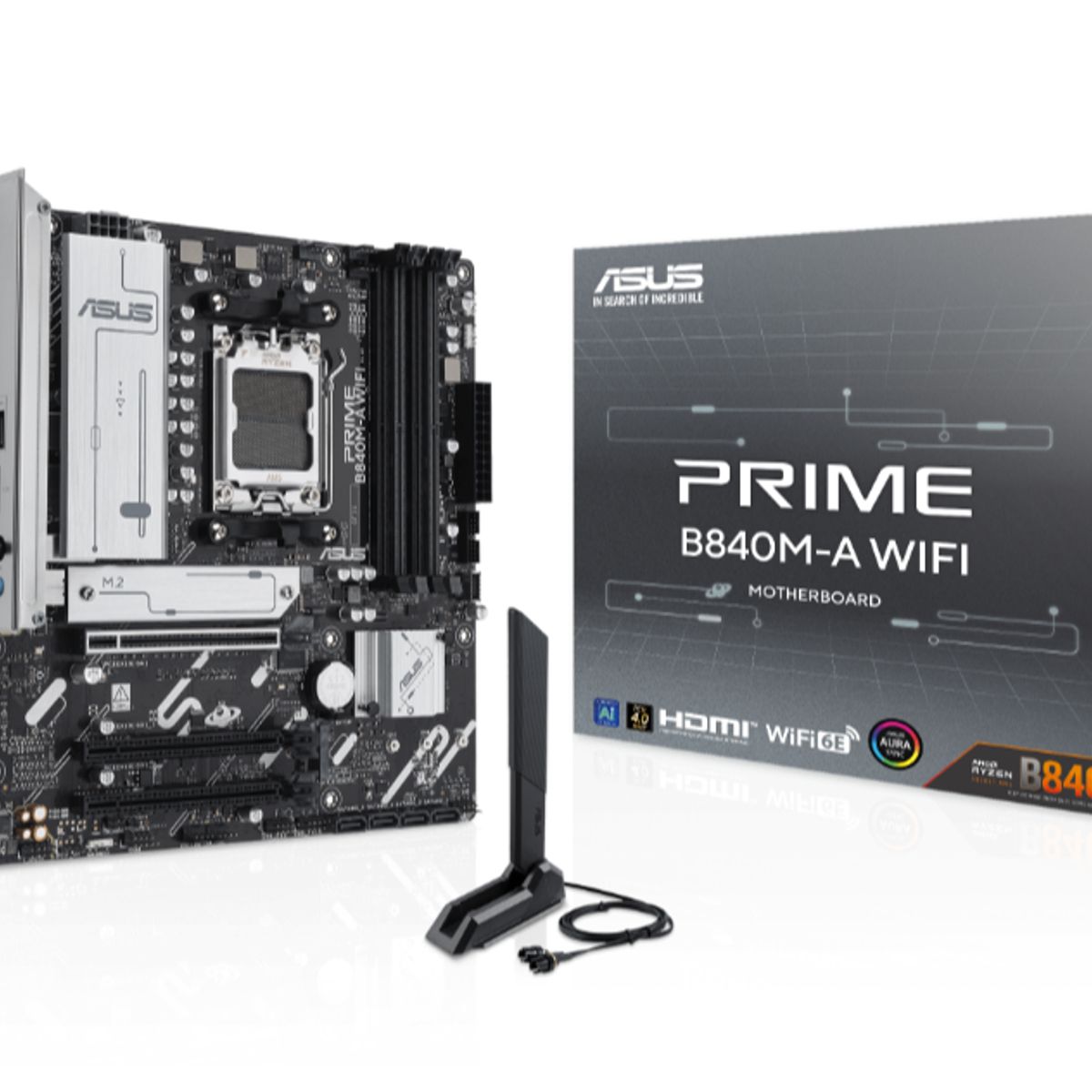 ASUS - MB sAM5 AMD - ASUS PRIME B840M-A WIFI - 4x DDR5 - WIFI - Micro ATX