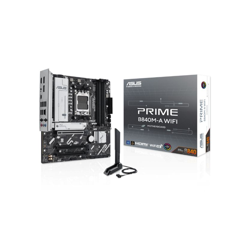 ASUS - MB sAM5 AMD - ASUS PRIME B840M-A WIFI - 4x DDR5 - WIFI - Micro ATX