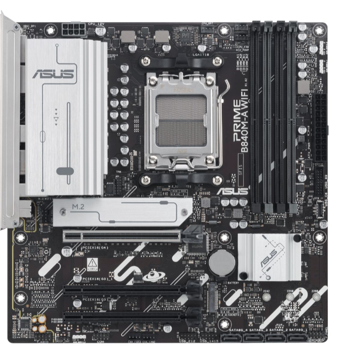 ASUS - MB sAM5 AMD - ASUS PRIME B840M-A WIFI - 4x DDR5 - WIFI - Micro ATX