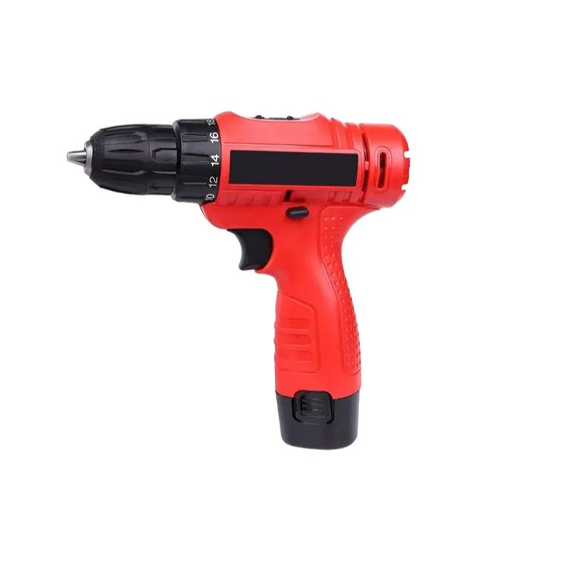 GENERICO - Taladro Inalámbrico Destornillador Baterías Li-ion 12v Dc12 Color Rojo