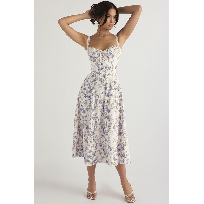 BLWOENS - Vestido casual para Mujer-Azul