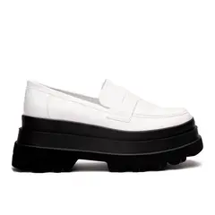 CHINITOWN - Mocasín Casual Mujer Blanco Phoebe