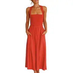 BLWOENS - Vestido Mujer - Naranja