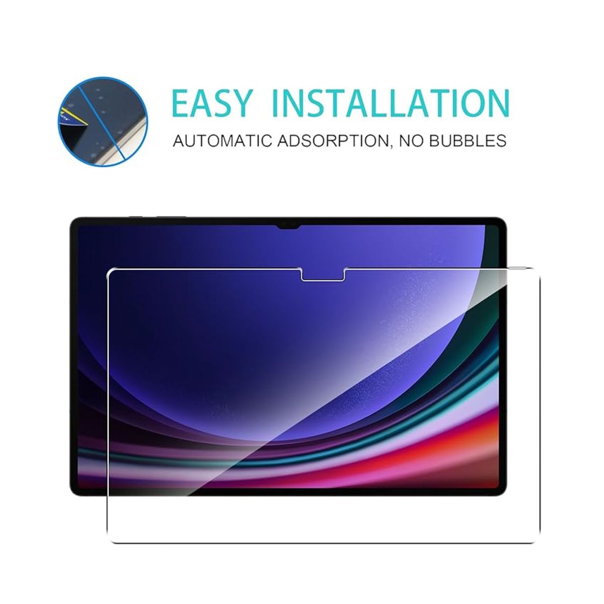 JOIGO - Lamina De Vidrio Para Tablet Samsung Galaxy S9 fe Plus