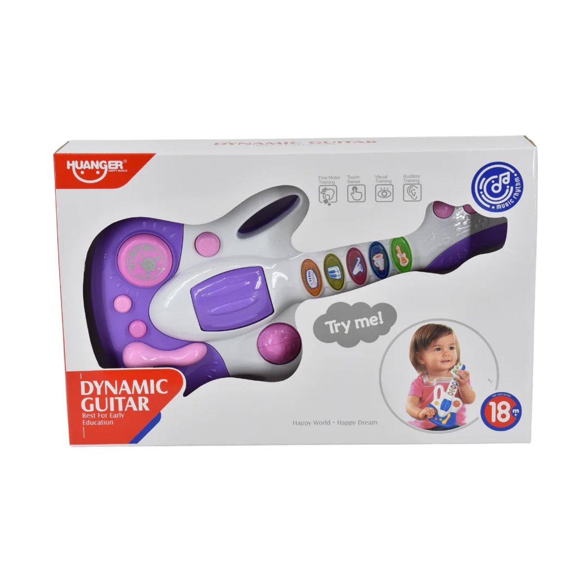 HUANGER - Guitarra Electrica Musical con Luces