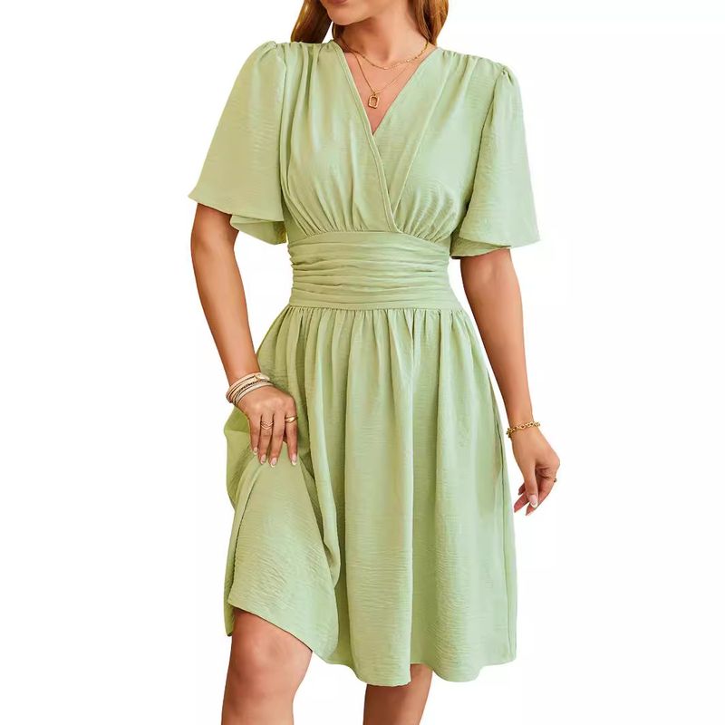 BLWOENS - Vestido casual de verano para mujeres - Verde