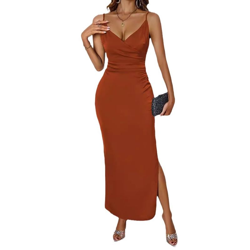 BLWOENS - Vestido casual de para mujeres - Naranja