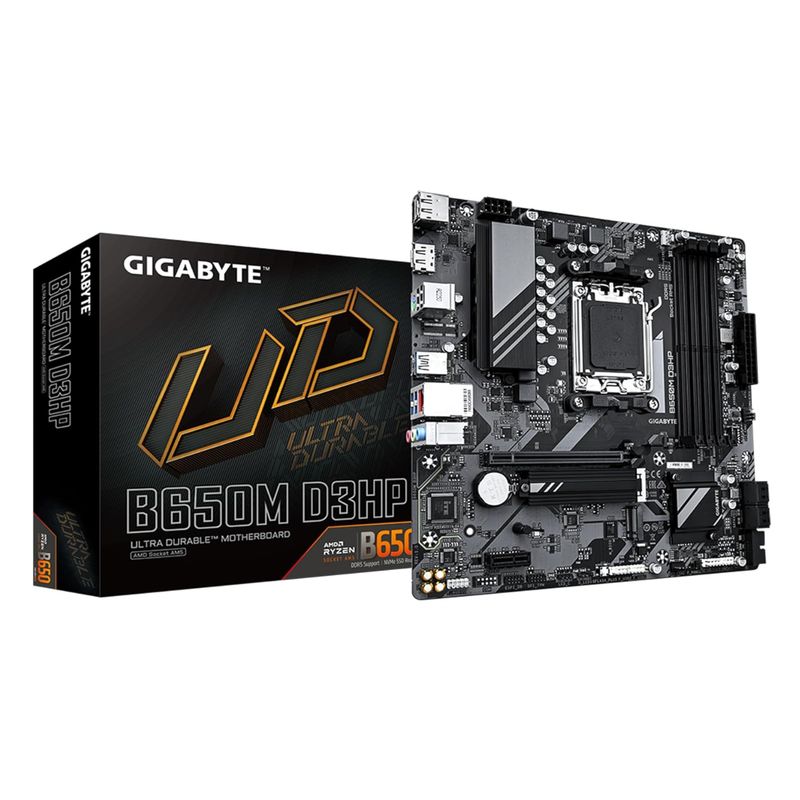 GIGABYTE - MB sAM5 AMD - GIGABYTE B650M D3HP - 4x DDR5 - WIFI - Micro ATX