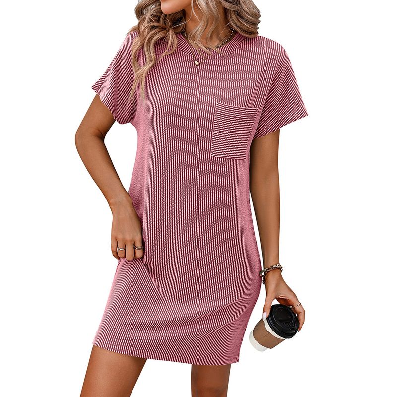 BLWOENS - Vestido casual de verano para mujeres - Rojo