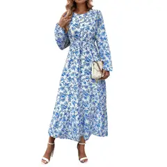 BLWOENS - Vestidos casuales de para mujeres - Azul