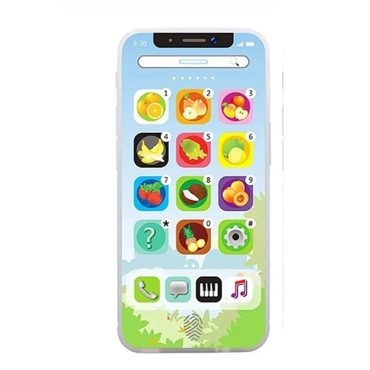 GENERICO - Juguete celular con luz y sonido niños mayor 3 años 100g