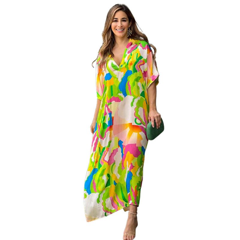 BLWOENS - Vestido casual para Mujer-Verde