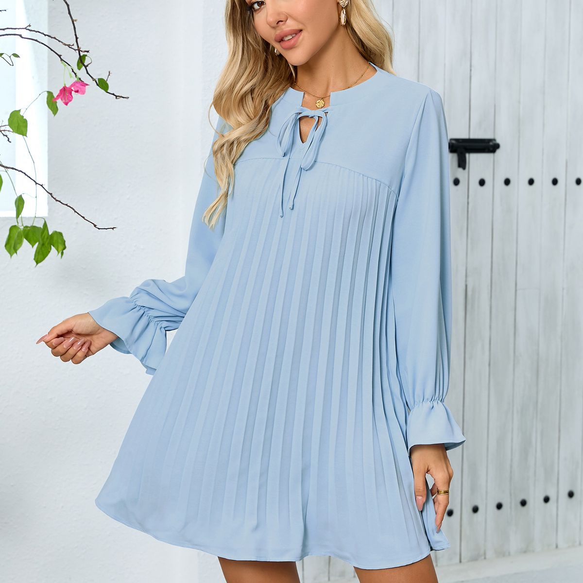 BLWOENS - Vestidos casuales de para mujeres - Azul