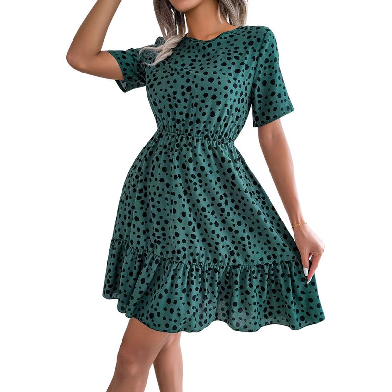 BLWOENS - Vestido casual de verano para mujeres - Verde