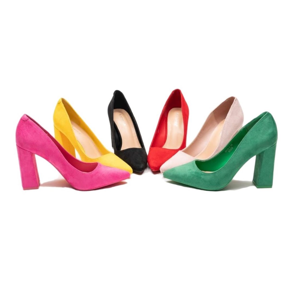 HERIEL - Zapato Gamuza Taco Colores