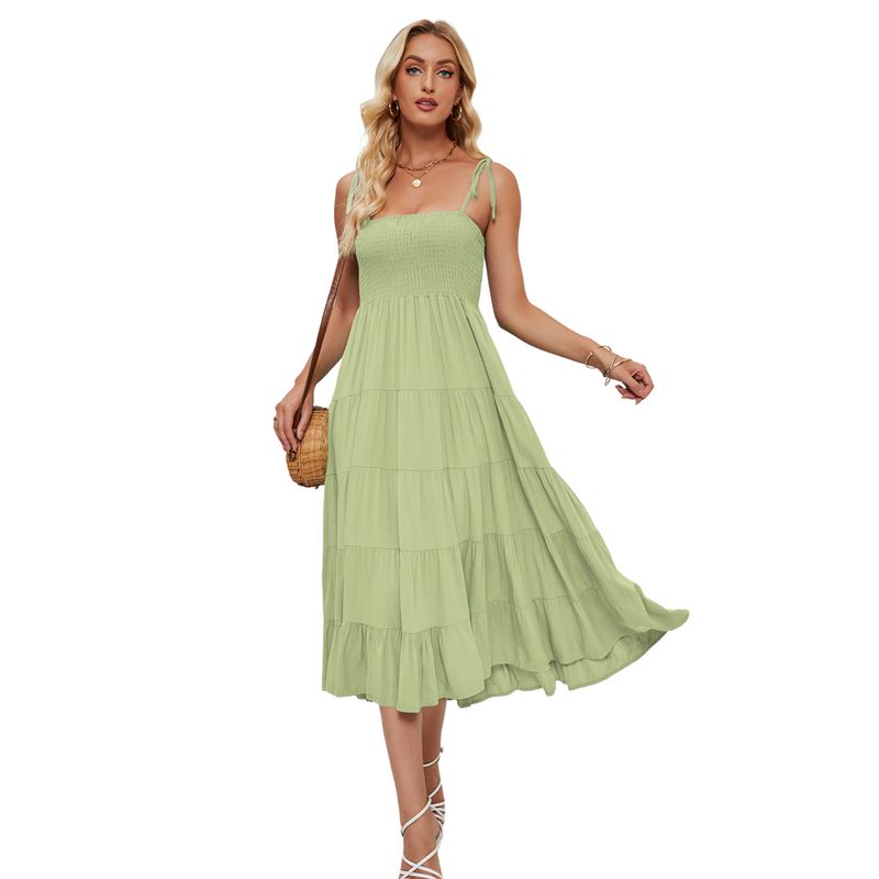 BLWOENS - Vestidos casuales de verano para mujeres - Verde