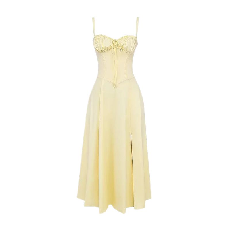 BLWOENS - Vestido casual para Mujer-Amarillo