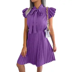 BLWOENS - Vestido casual de verano para mujeres - Violeta